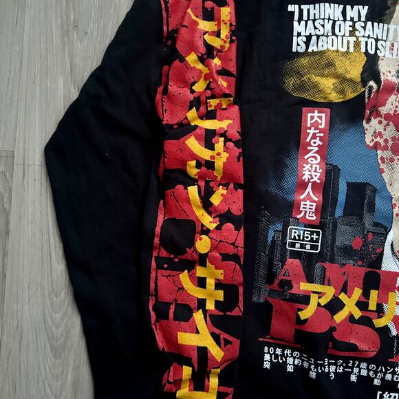 American Psycho Rucking Fotten Limited Print Long Sleeve T-Shirt Men Sz Medium - Picture 4 of 11